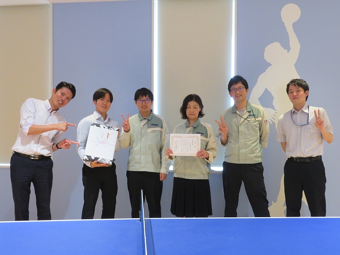 部署対抗 卓球大会の様子